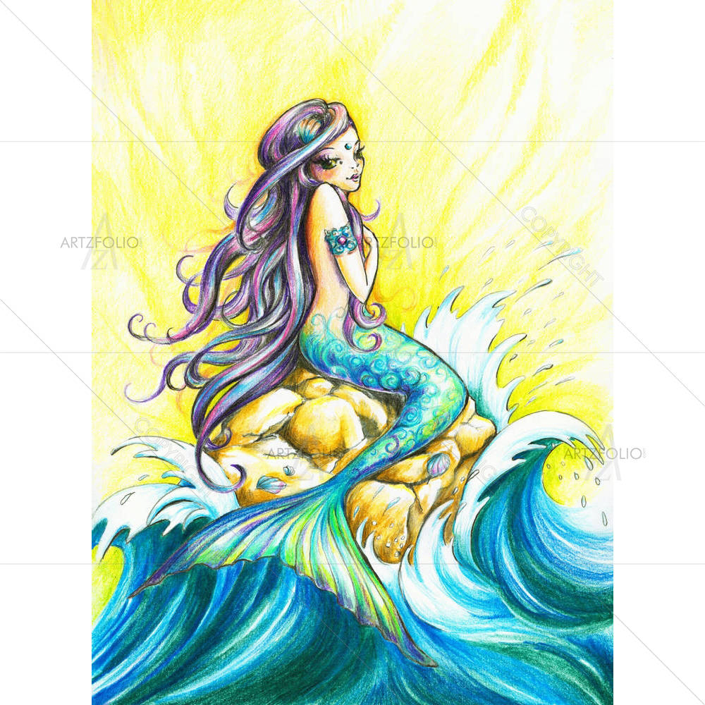 Beautiful Mermaid — custom-size art design 5002326