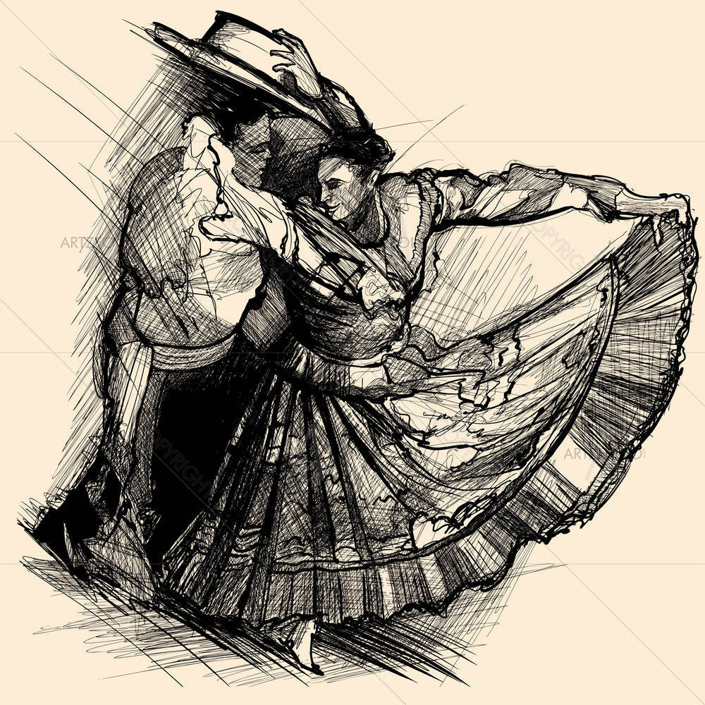 Latino Dance — custom-size art design 5002343