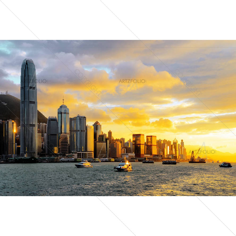 Skyline Of Hong Kong D2 — custom-size art design 5002360