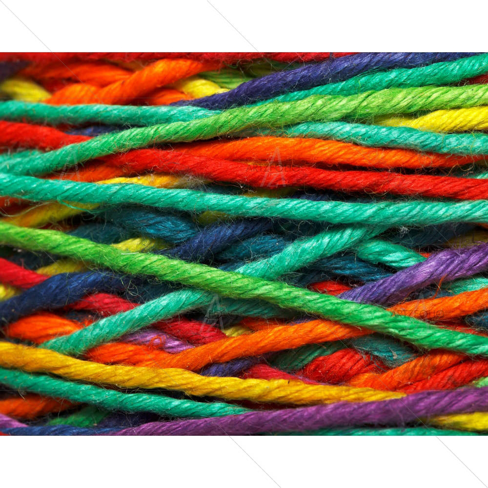 Multicolored Yarn — Abstract custom art by ArtzFolio