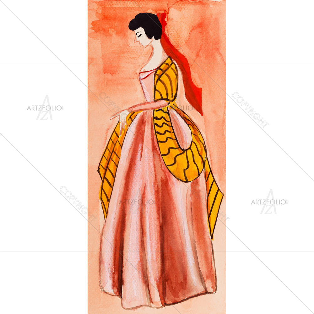 Historical Costume D1 — custom-size art design 5002374