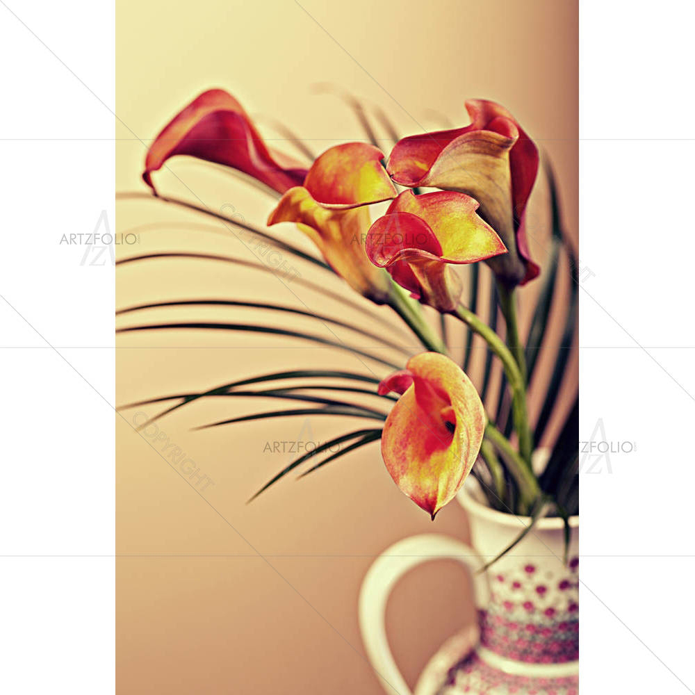 Calla Lily Flower D4 — Botanical custom art by ArtzFolio