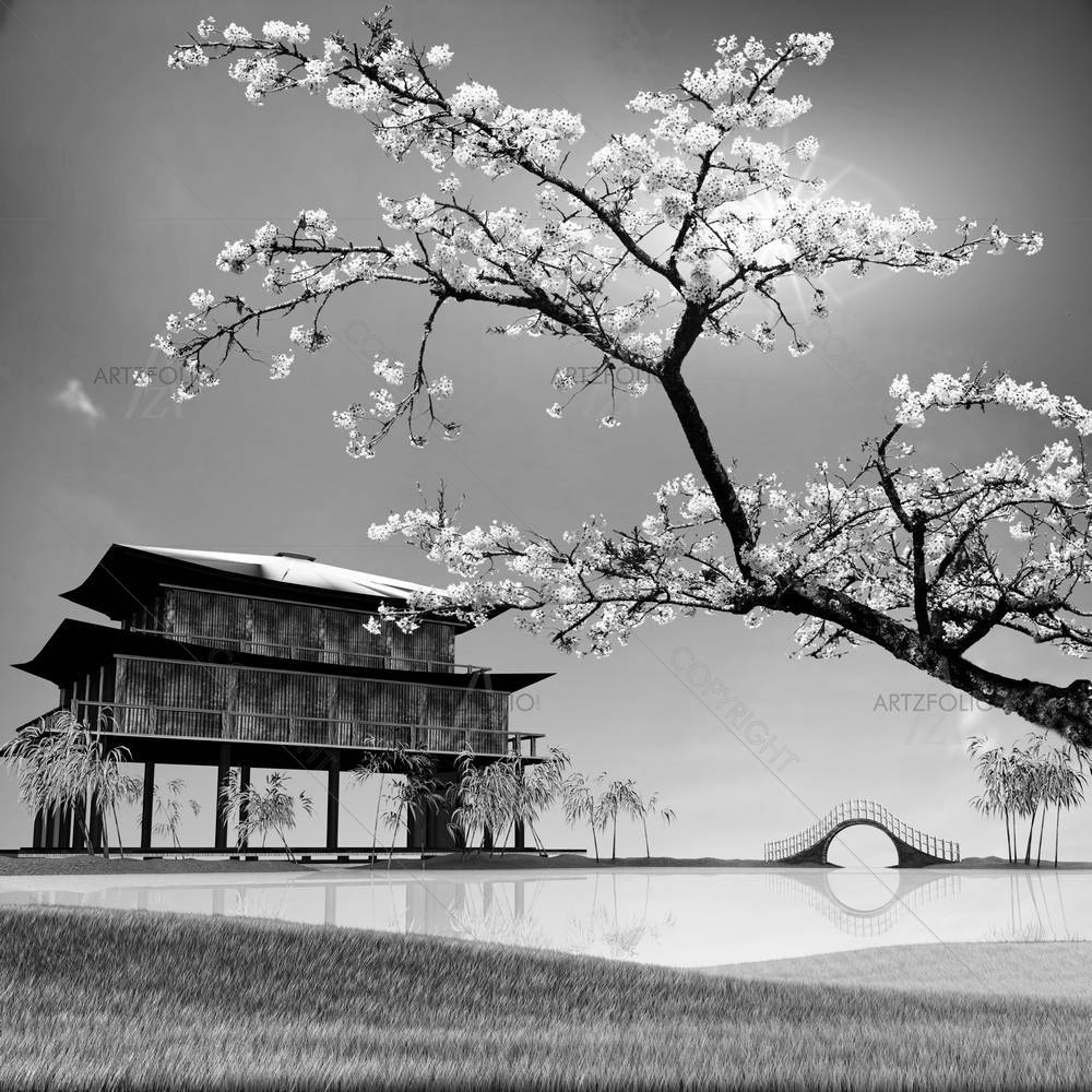 Chinese Landscape D3 — custom-size art design 5002433