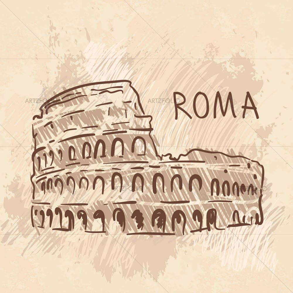 Colosseum Rome Italy — custom-size art design 5002454