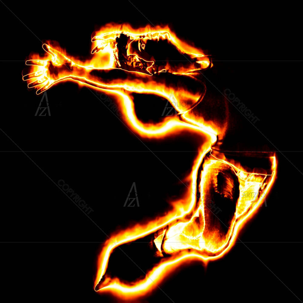 Fire Dancing — custom-size art design 5002486