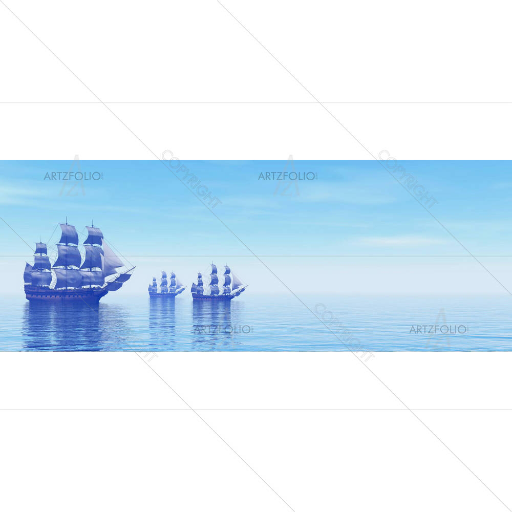 Old Merchant Ships — Ancient custom art by ArtzFolio