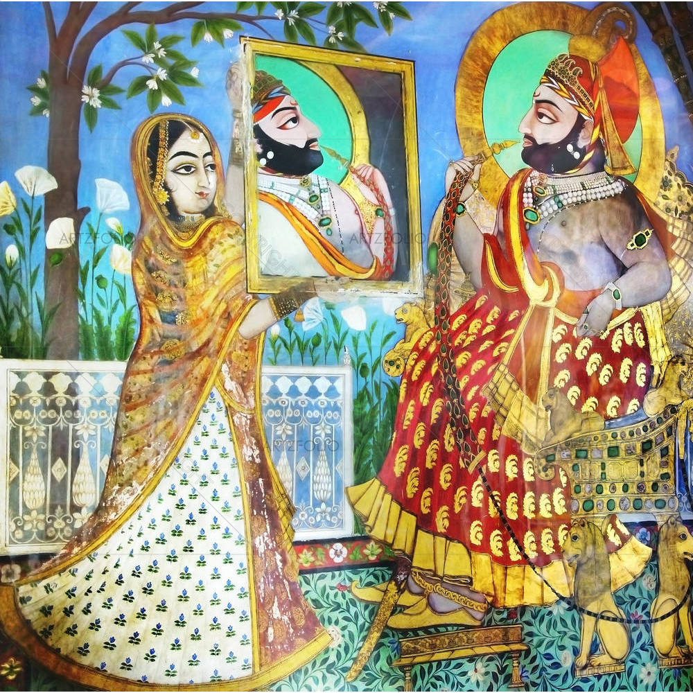 The Royal King in the Palace of Udaipur India — custom-size art design 5002518
