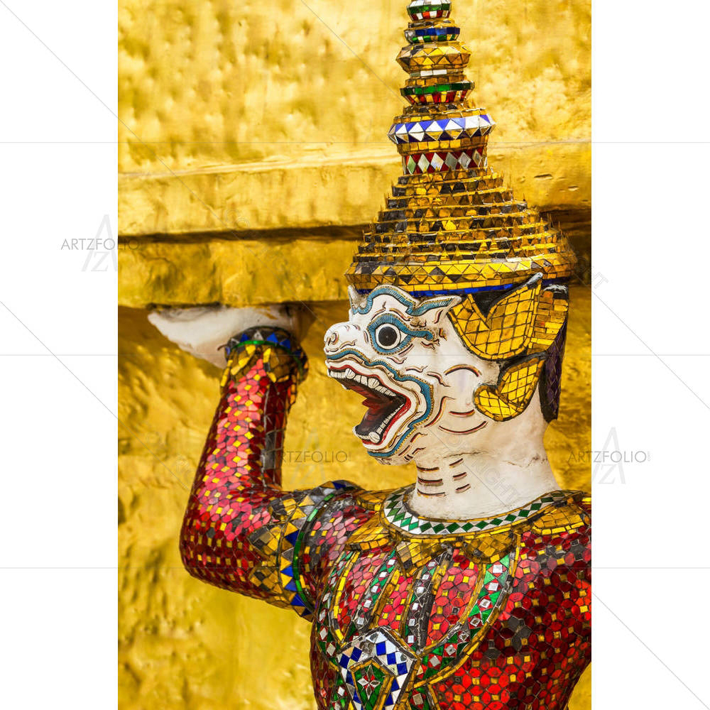 Giant Face In Grand Palace Thailand — custom-size art design 5002532