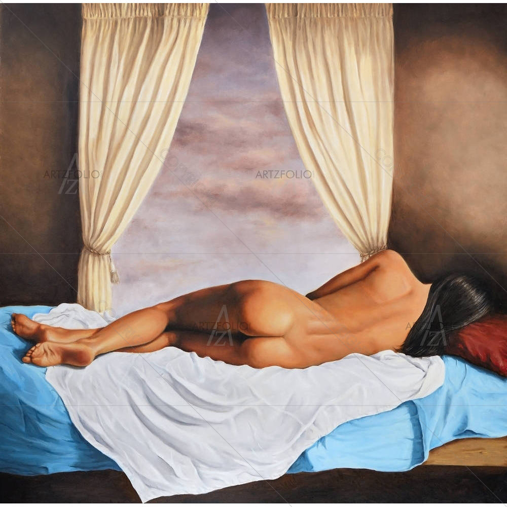 Woman Lying — Hobbies custom art by ArtzFolio