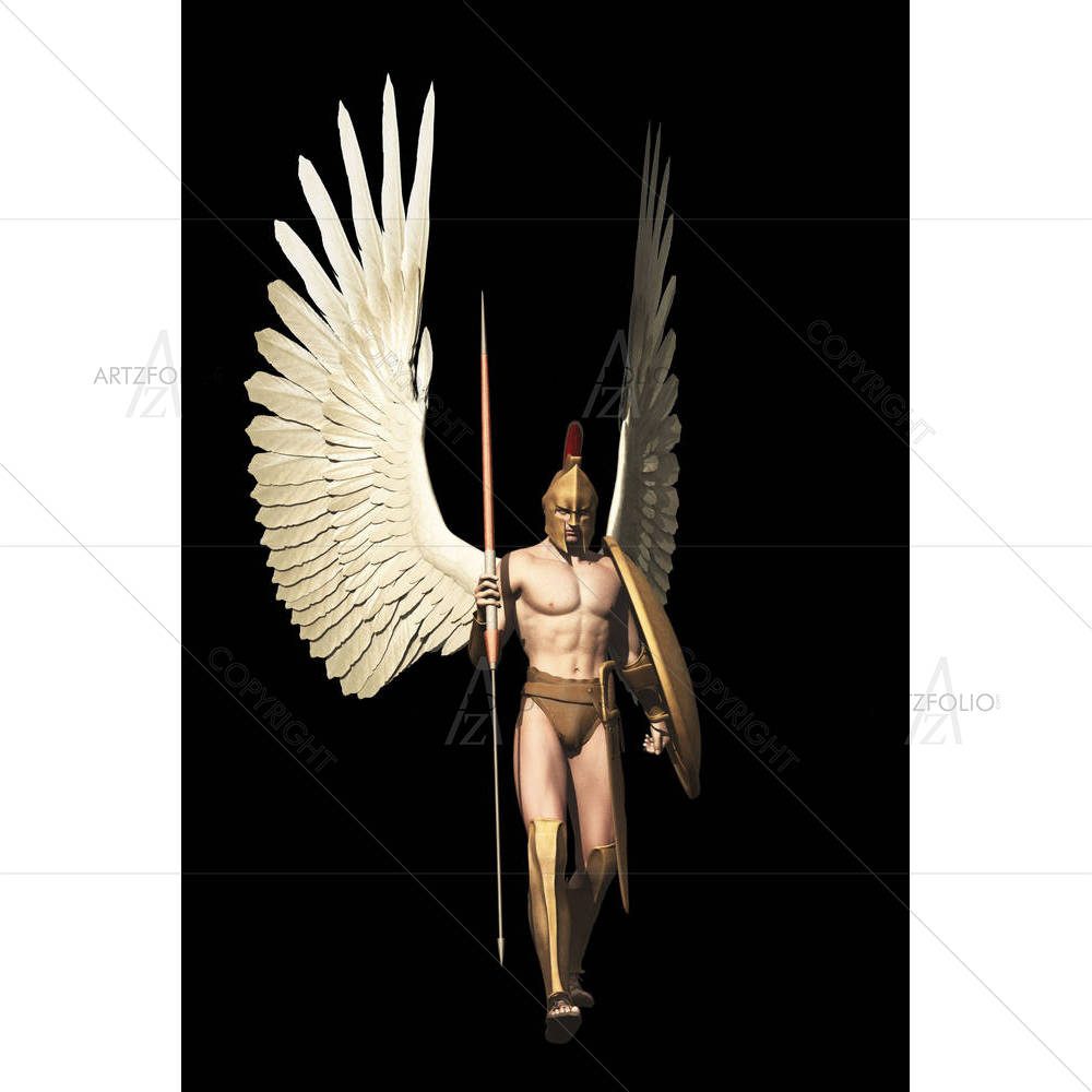 Winged Warrior — custom-size art design 5002543