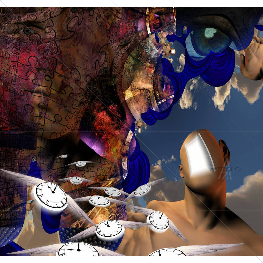 Human, Time & Mind Elements — custom-size art design 5002561