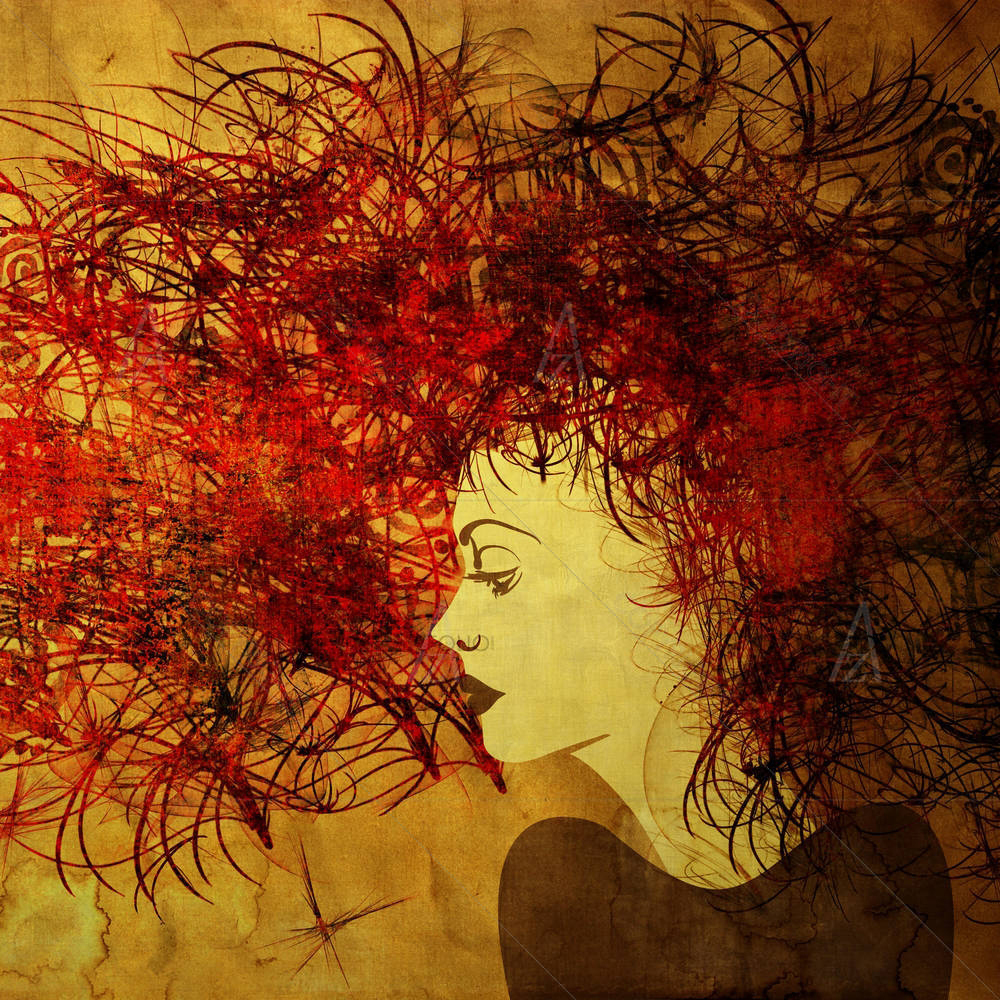 Girl Portrait D7 — custom-size art design 5002592