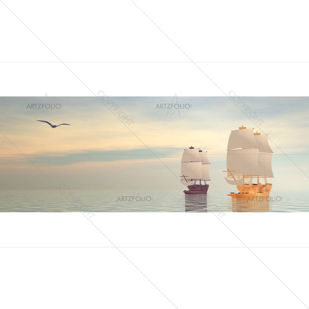 Old Ships — custom-size art design 5002618