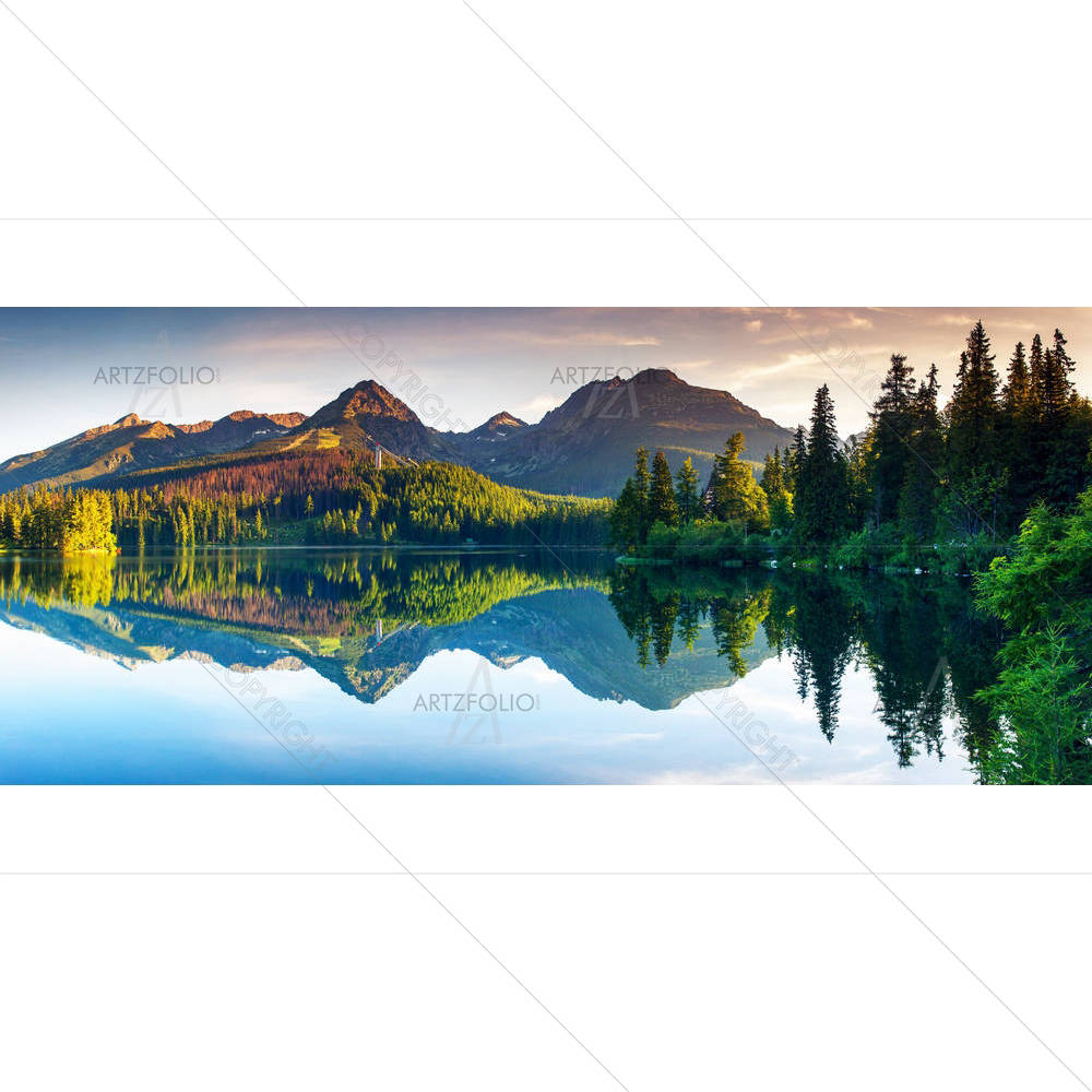 Mountain Lake In National Park High Tatra, Slovakia D3 — custom-size art design 5002623