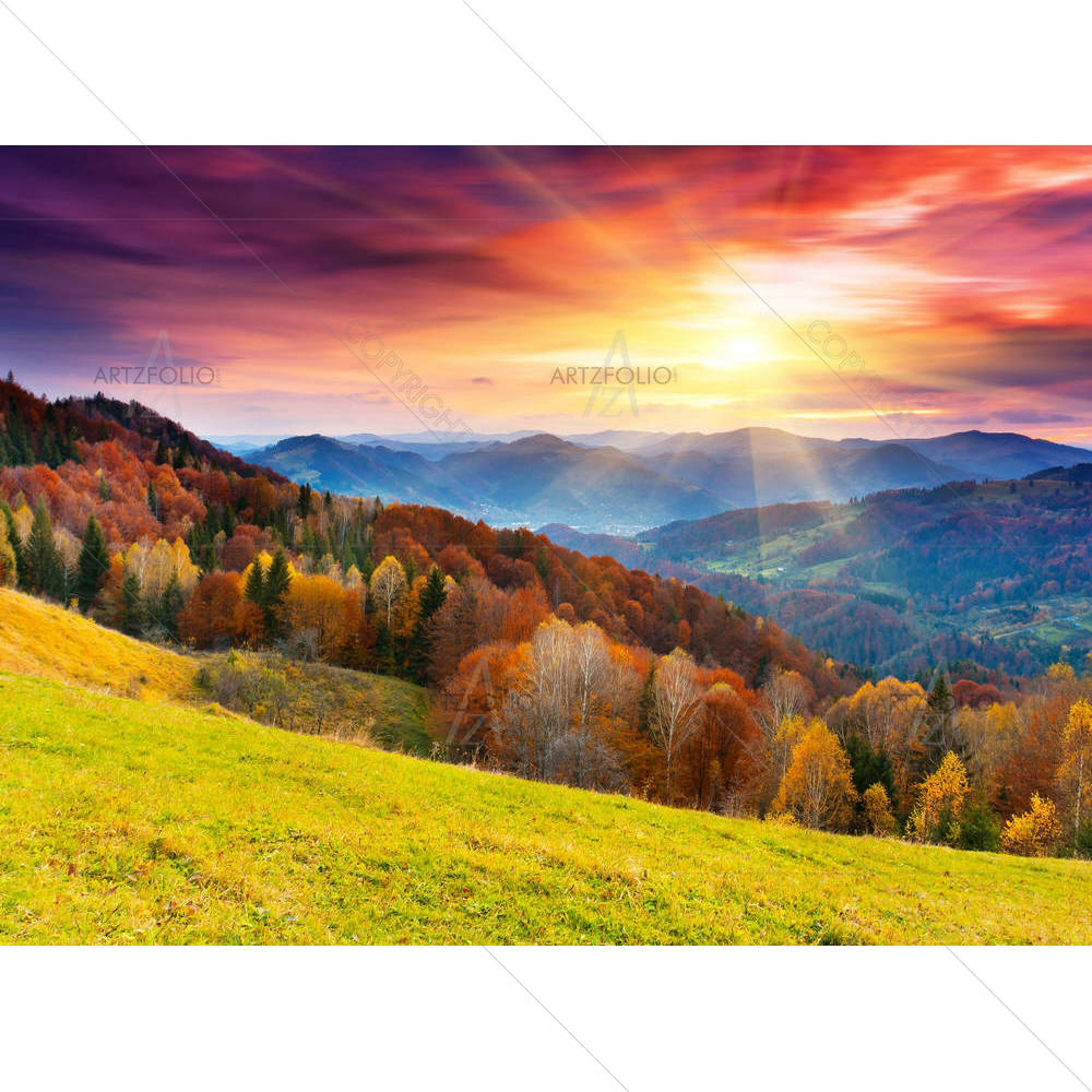 Autumn Landscape D3 — Devotional custom art by ArtzFolio
