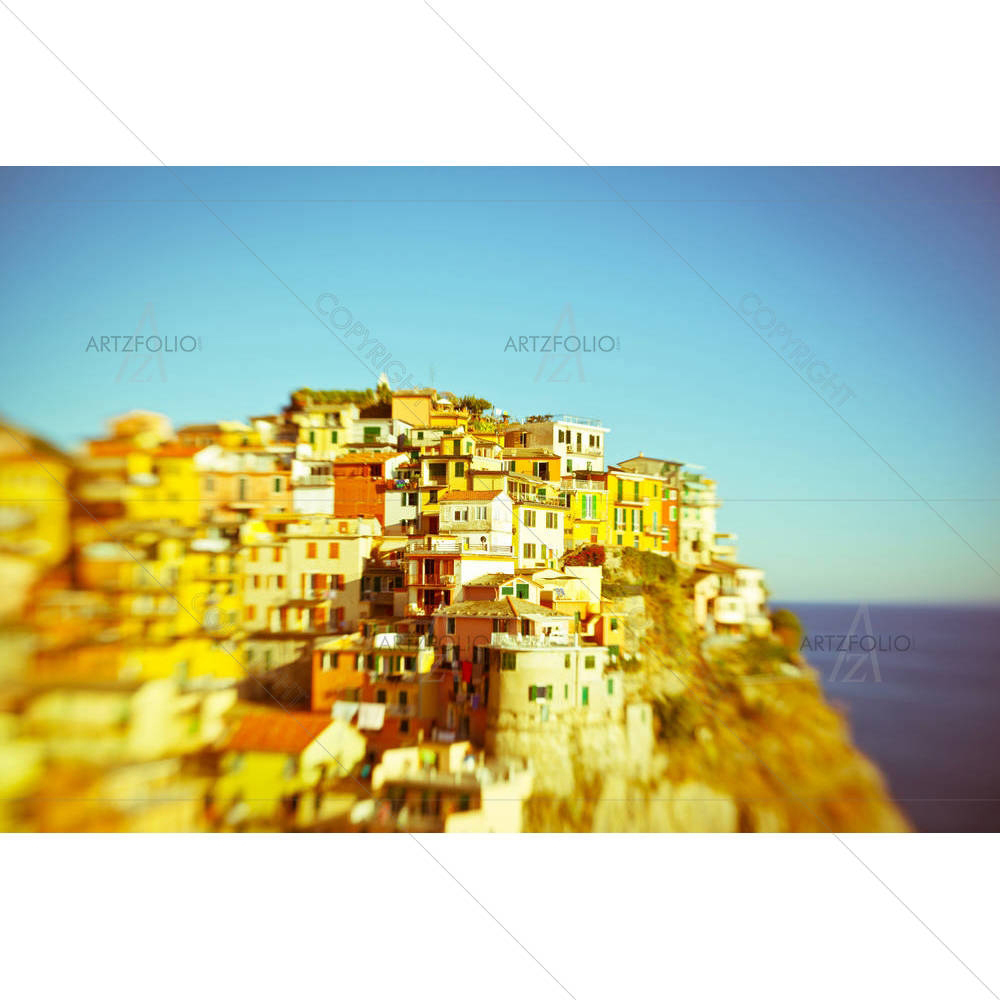 Manarola in Cinque Terre, Italy D1 — custom-size art design 5002633