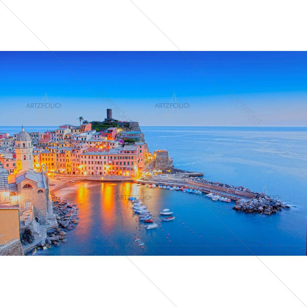 Village Of Vernazza, Cinque Terre, Italy — custom-size art design 5002635