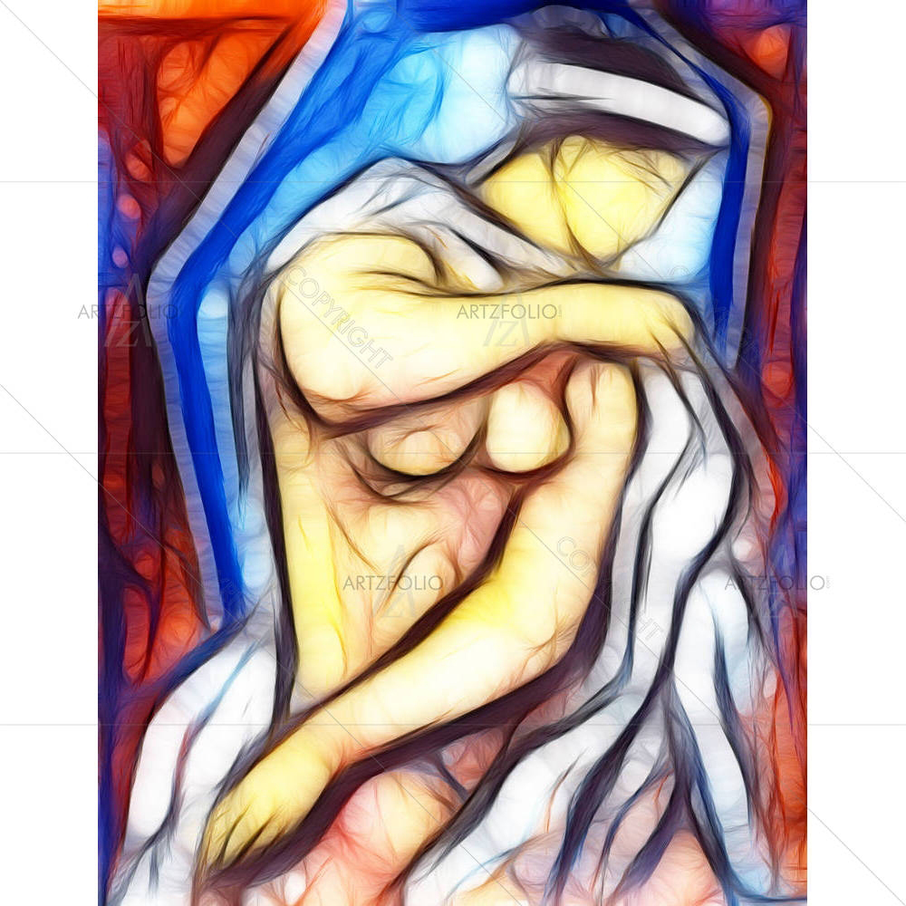 Greek Woman — Gouache custom art by ArtzFolio