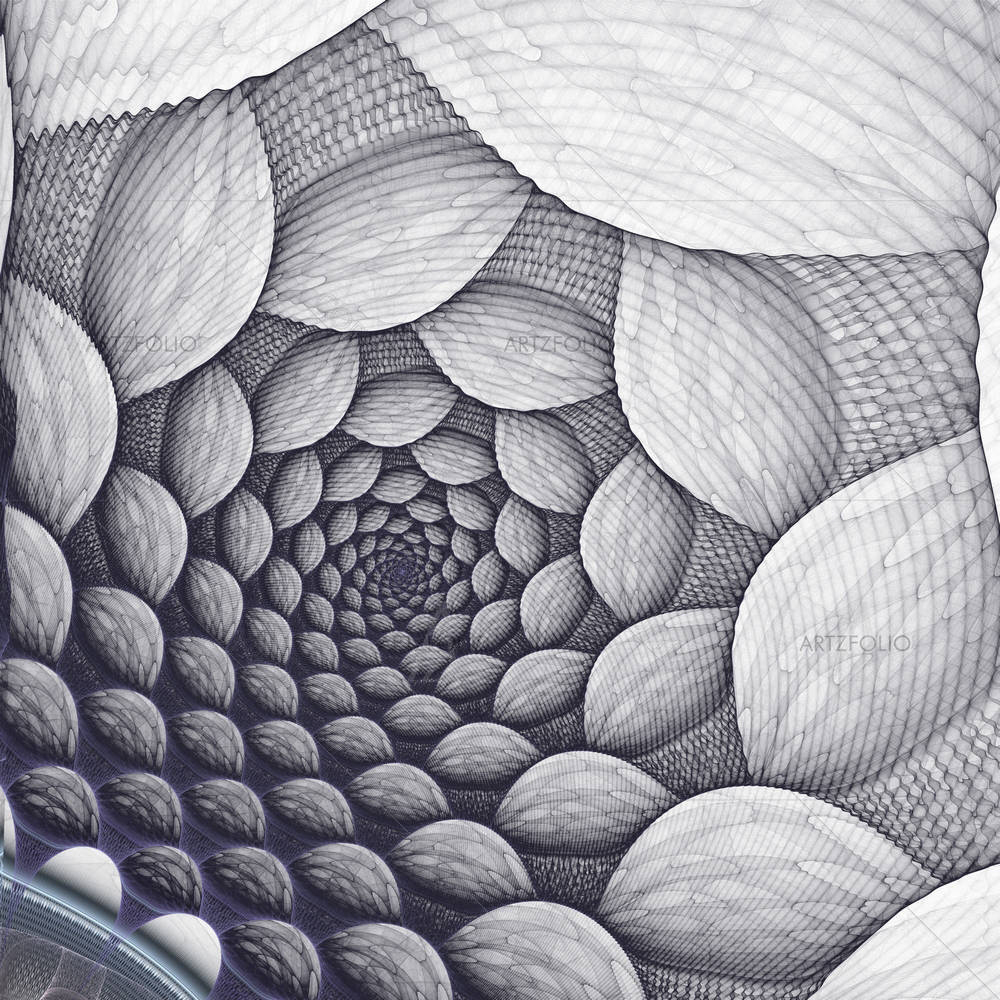Abstract Digital Fractal Art D3 — Abstract custom art by ArtzFolio