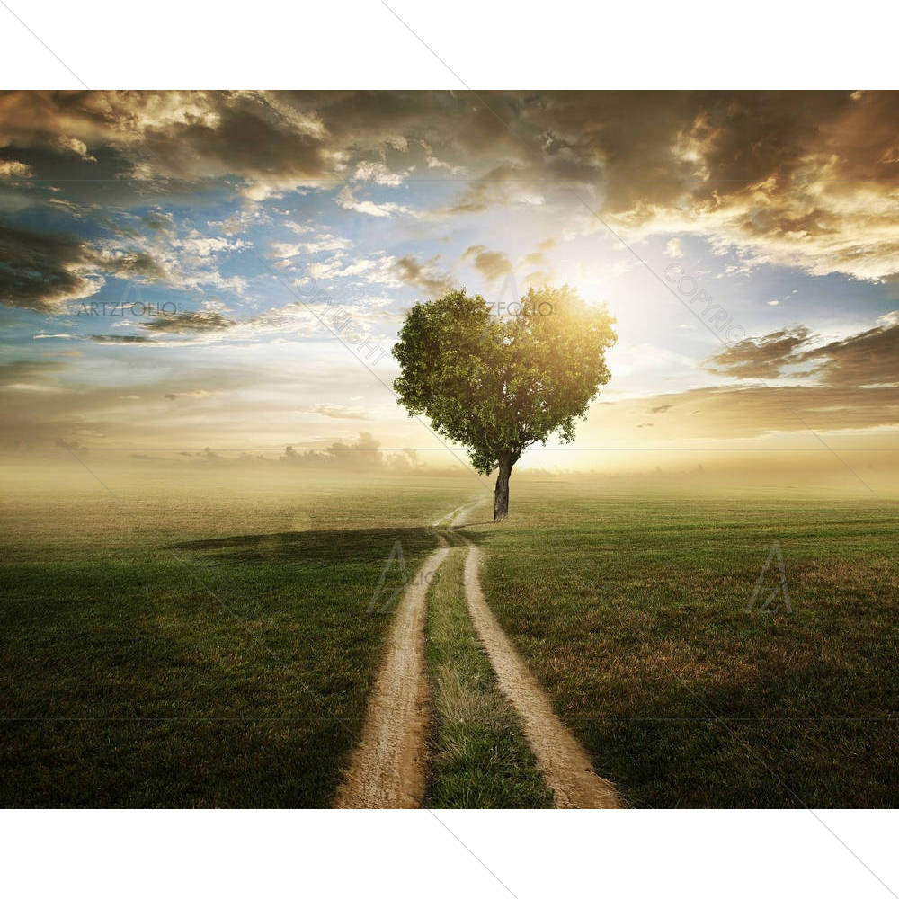 Heart Shaped Tree D1 — custom-size art design 5002721