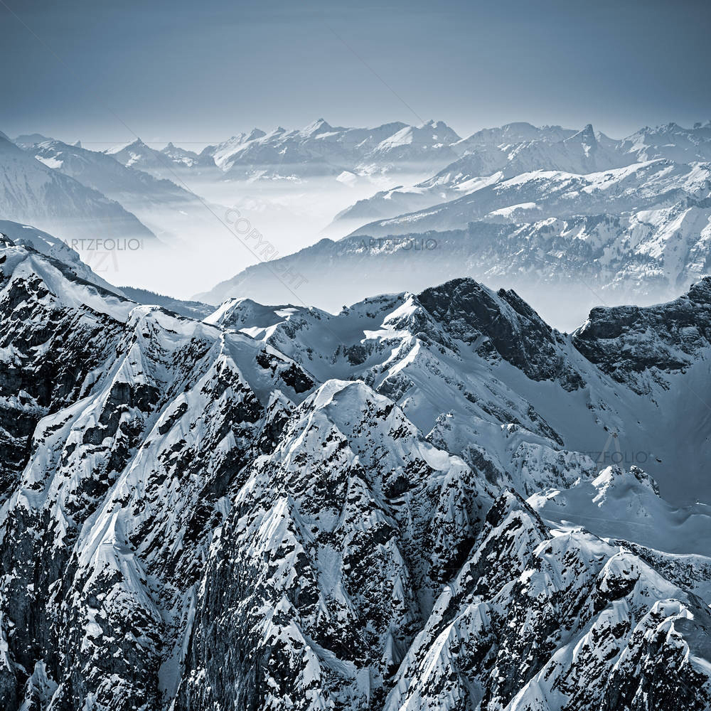 Swiss Alps View From Mount Titlis Switzerland — custom-size art design 5002742
