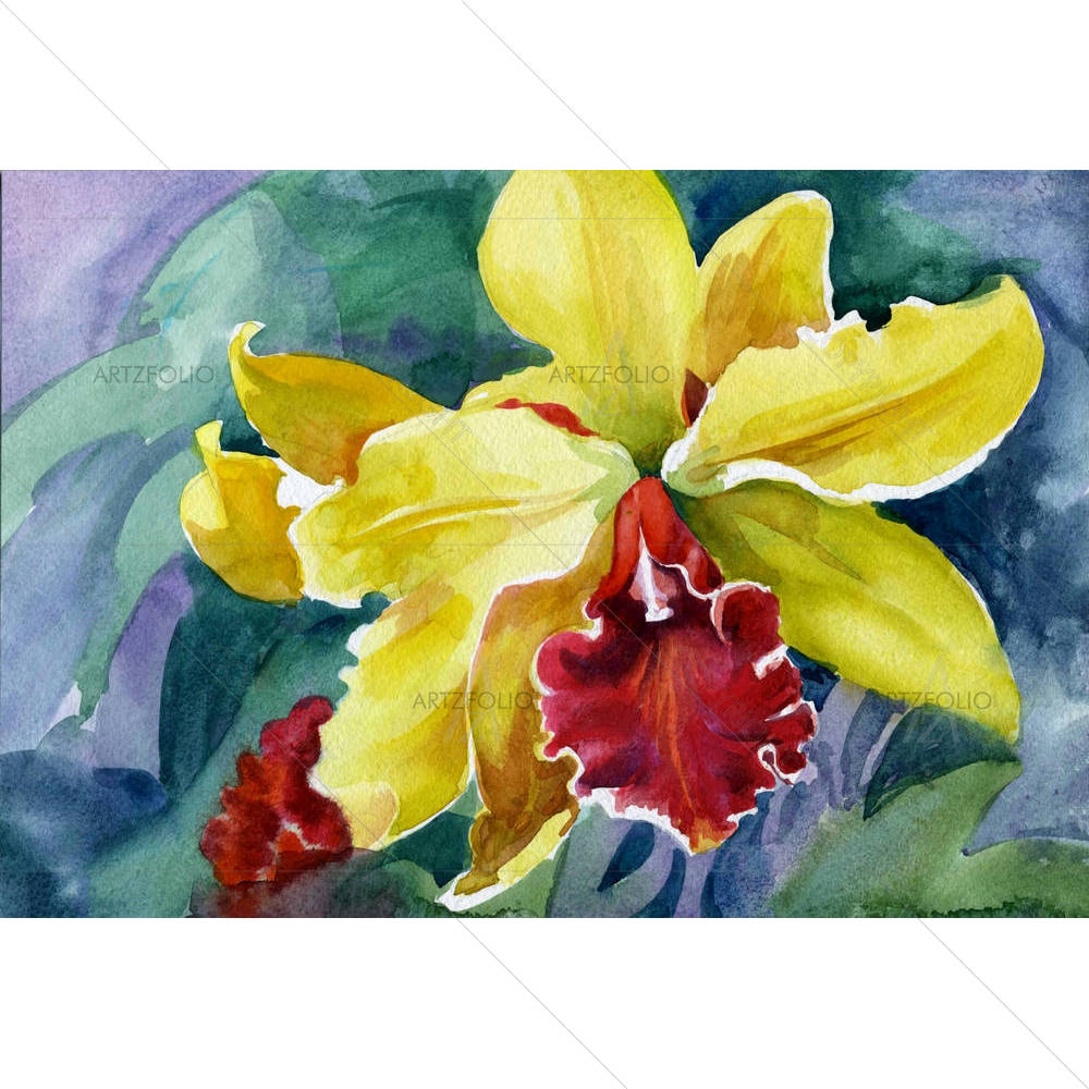 Yellow Iris — custom-size art design 5002749