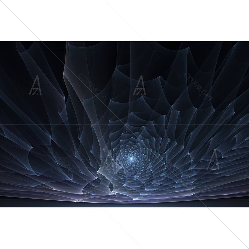 Horizontal Abstract Fractal Art D1 — custom-size art design 5002754
