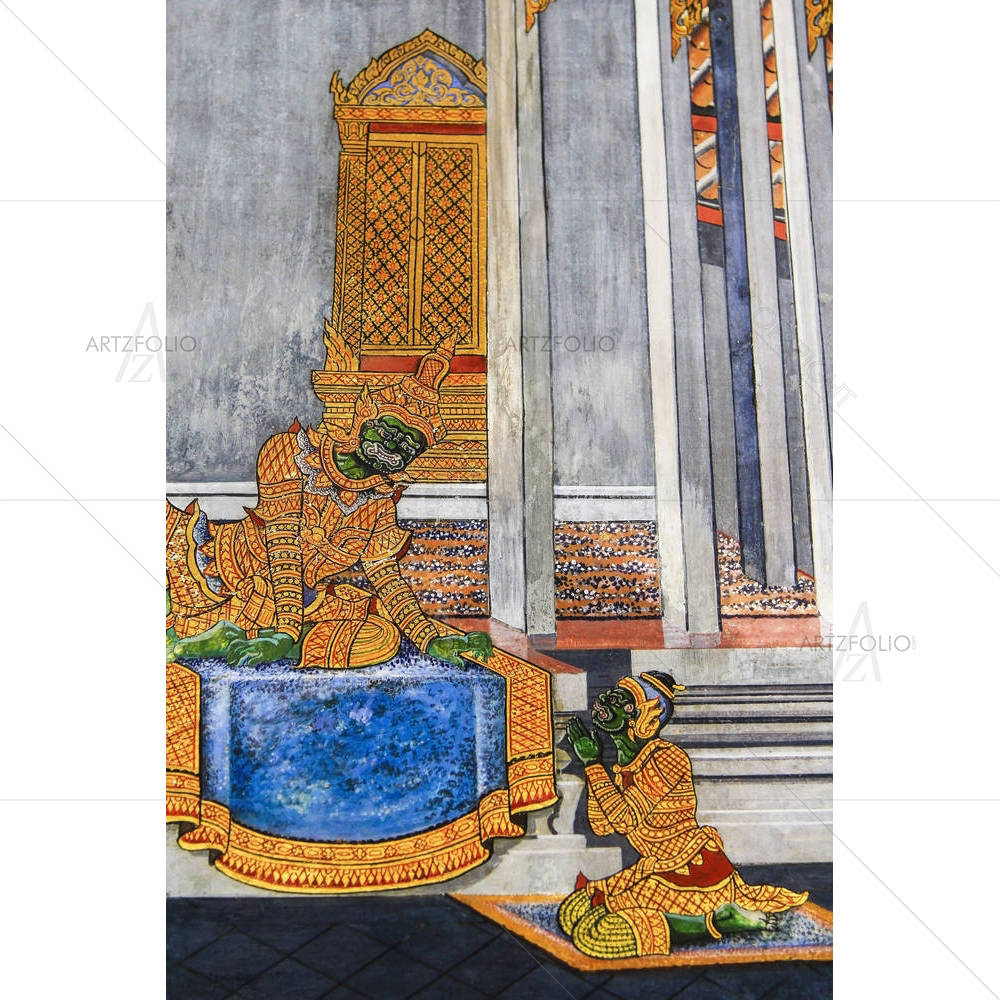 Thai Temple Wall Art — custom-size art design 5002765