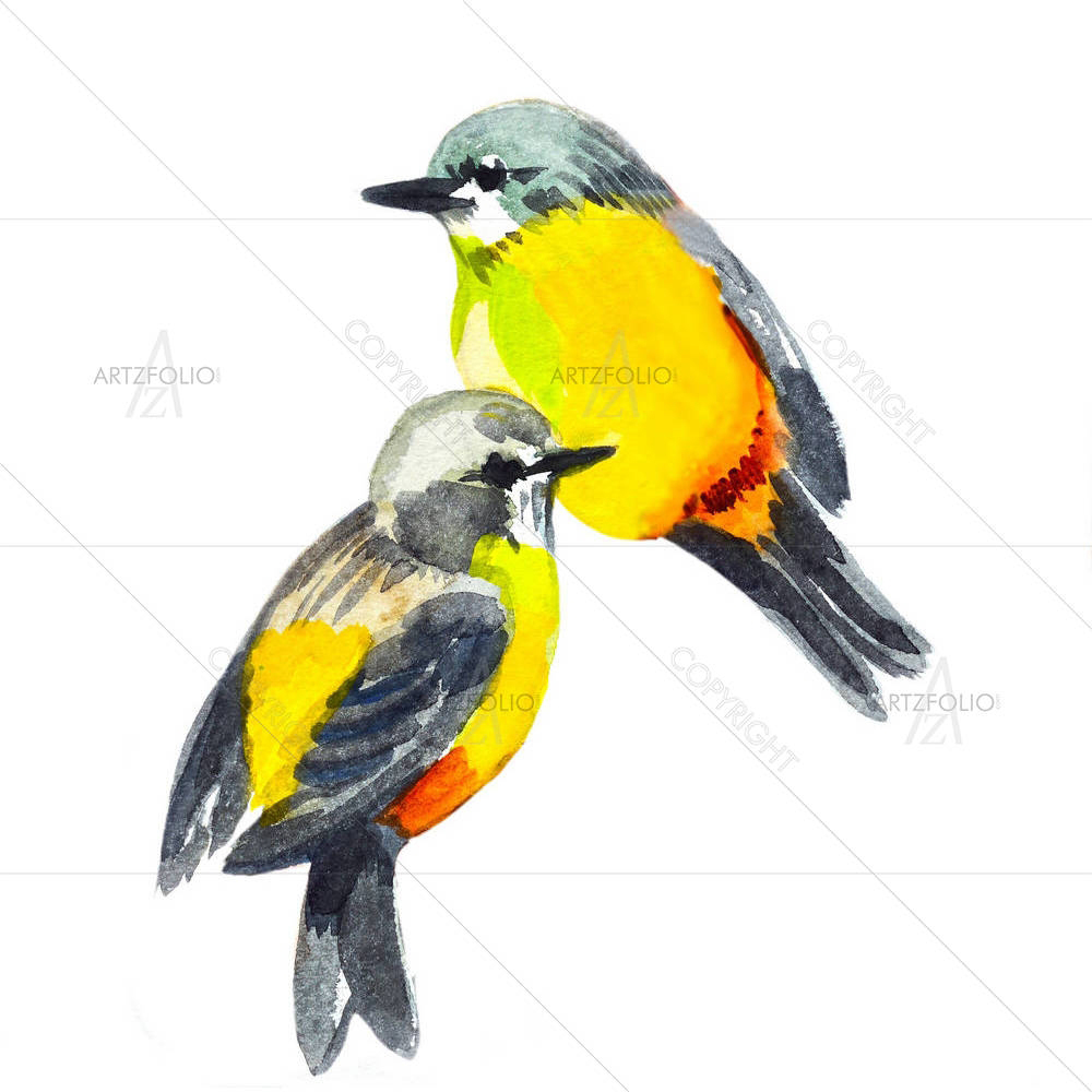 Cute Bird D2 — Abstract custom art by ArtzFolio