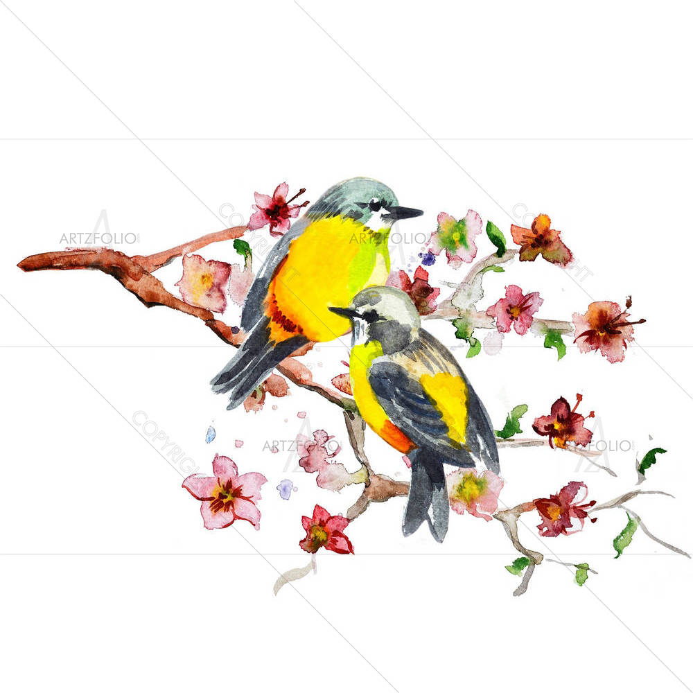 Cute Bird D3 — custom-size art design 5002773