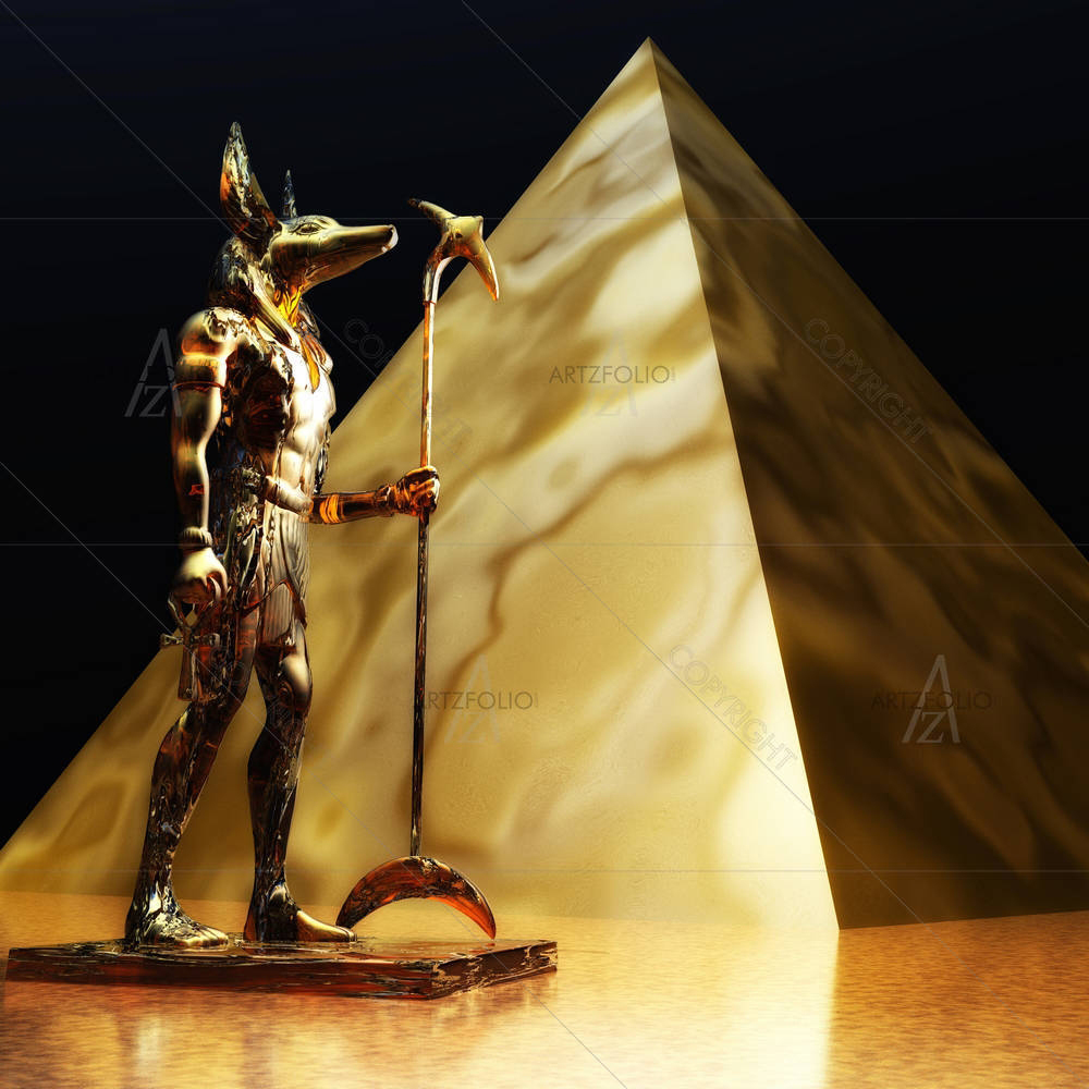 Anubis — Devotional custom art by ArtzFolio