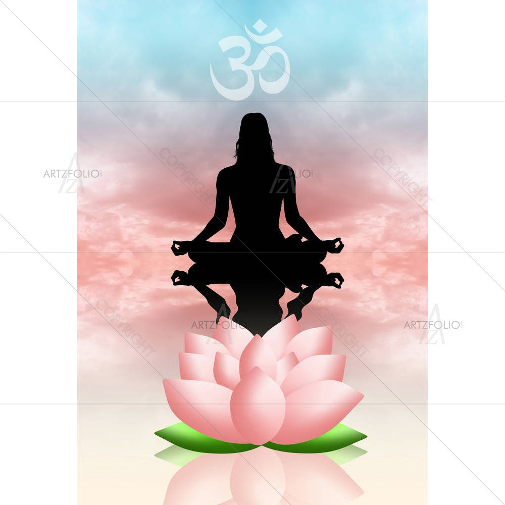 Human Meditation — Devotional custom art by ArtzFolio