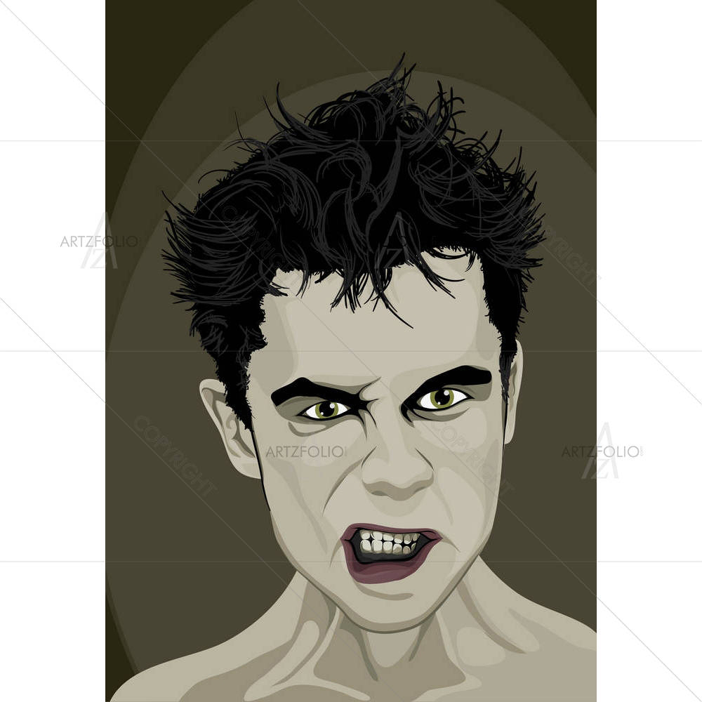 Angry Man Face — Asian custom art by ArtzFolio