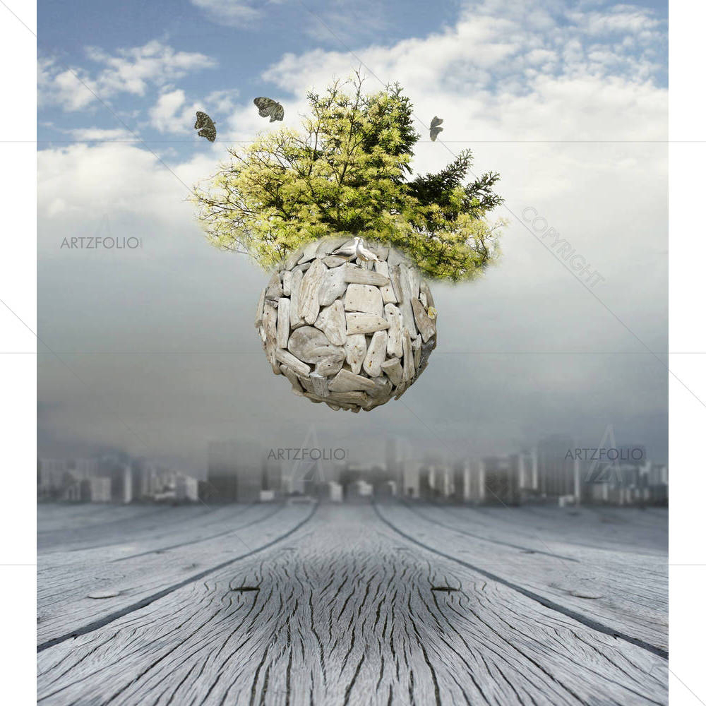 Surrealistic New World — Animals custom art by ArtzFolio