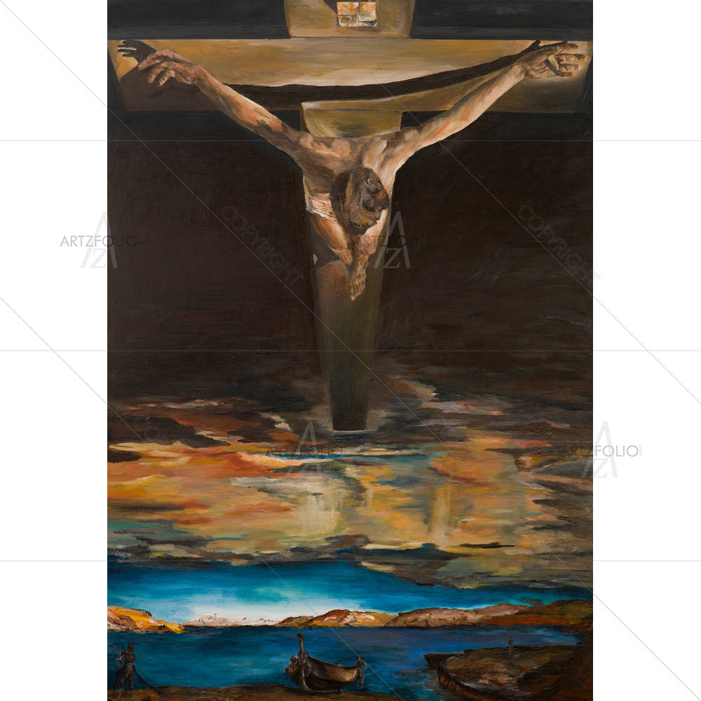 Christ Of Saint John Of The Cross Art Salvador Dali — custom-size art design 5002833