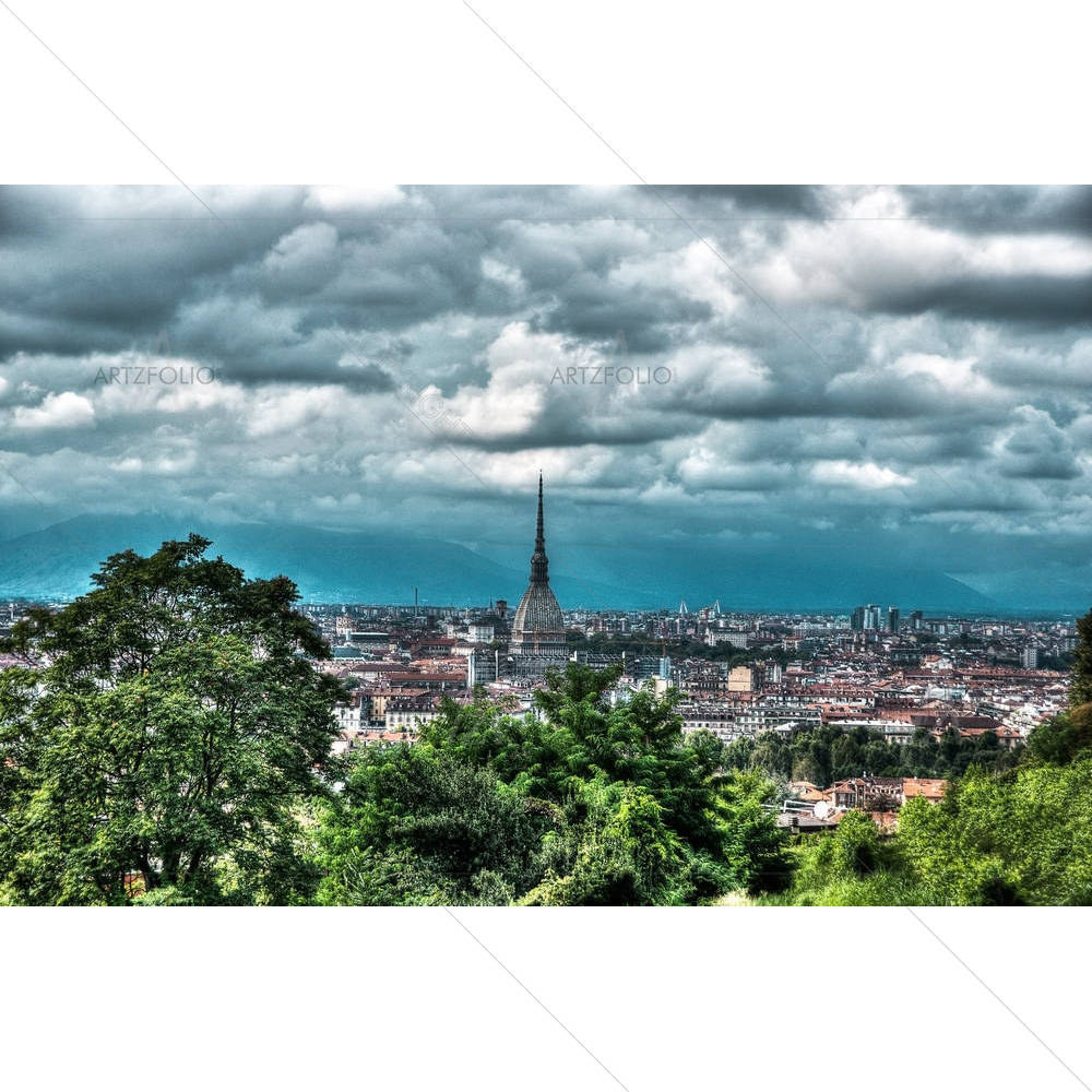 Torino Italian Vacation In Piemonte In Summer — custom-size art design 5002841