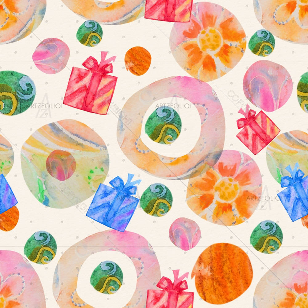 Abstract Artwork D138 — Botanical custom art by ArtzFolio