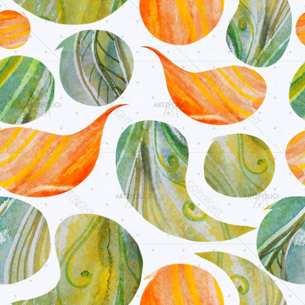 Abstract Artwork D139 — Botanical custom art by ArtzFolio