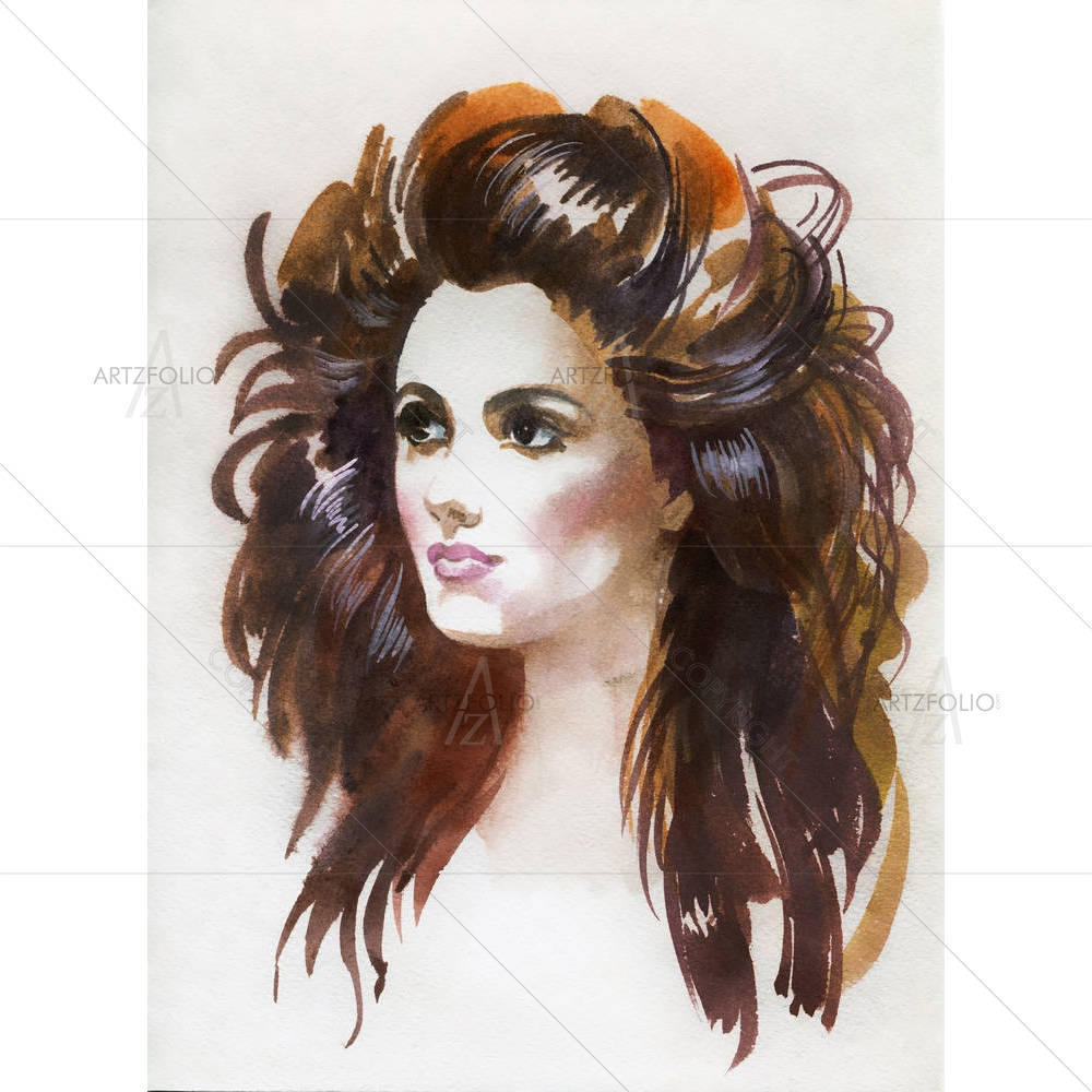 Woman Face D2 — custom-size art design 5002860
