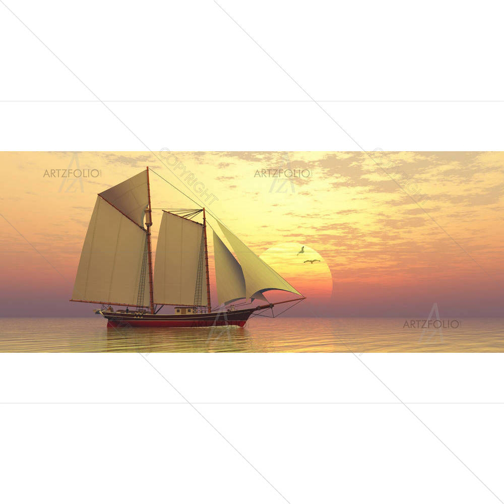 Beautiful Sunset D2 — Automobiles custom art by ArtzFolio