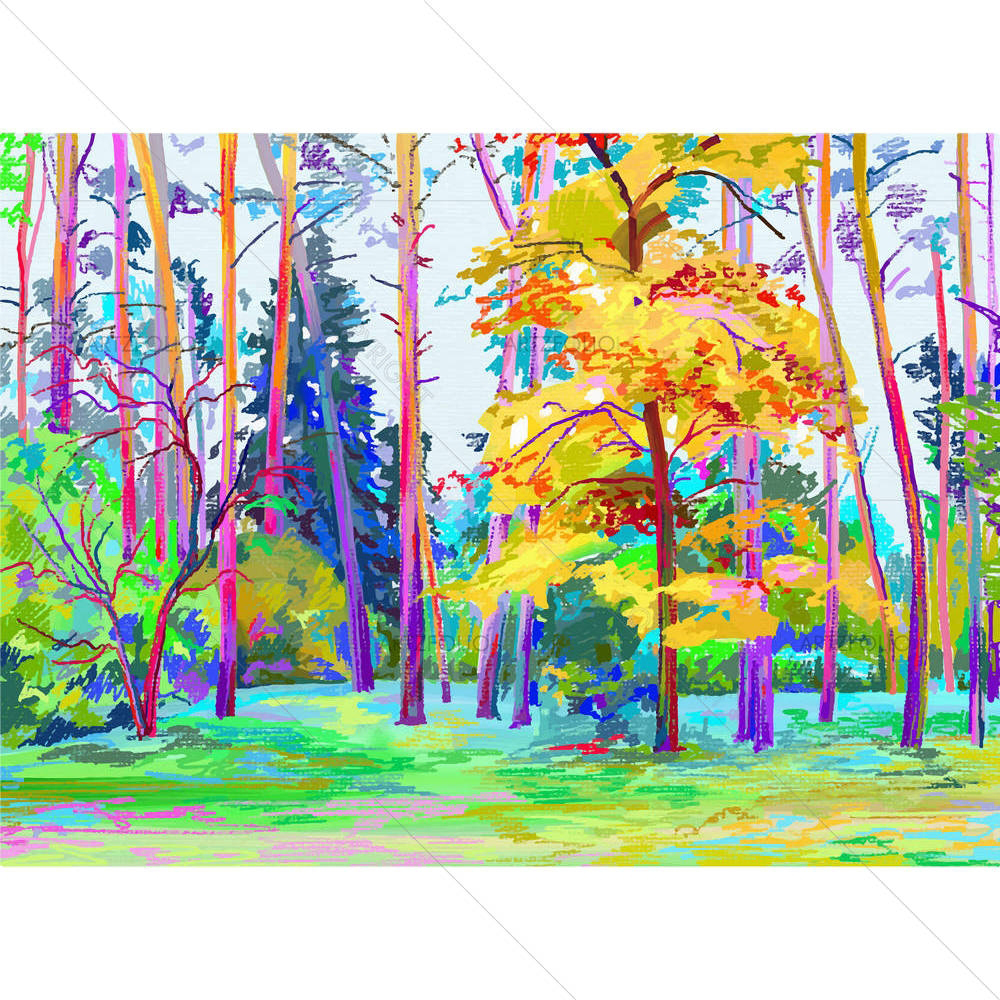 Autumn Landscape D5 — Countries custom art by ArtzFolio