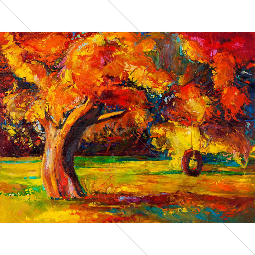 Beautiful Autumn Tree — Abstract custom art by ArtzFolio