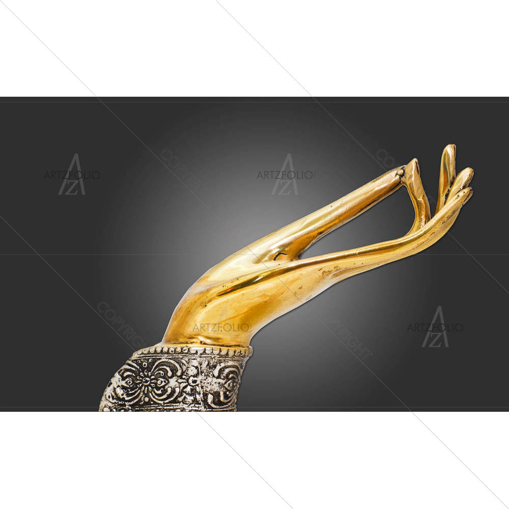 Golden Buddha Hand — custom-size art design 5002903