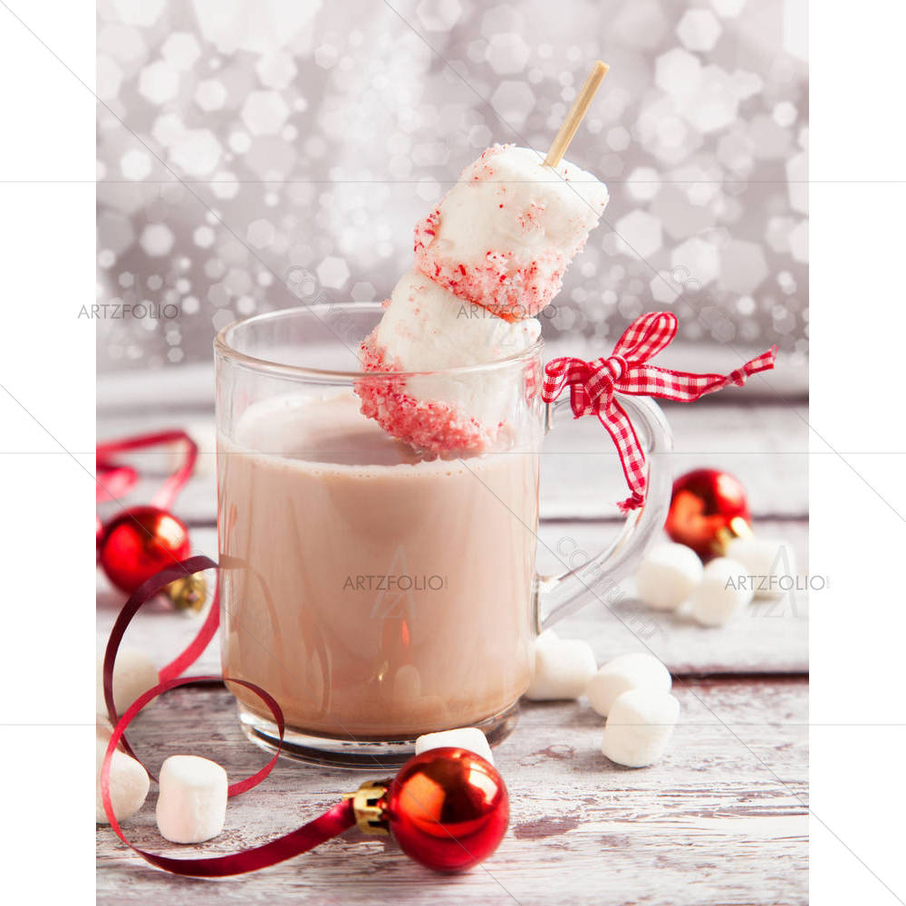 Hot Chocolate With Candies — custom-size art design 5002908