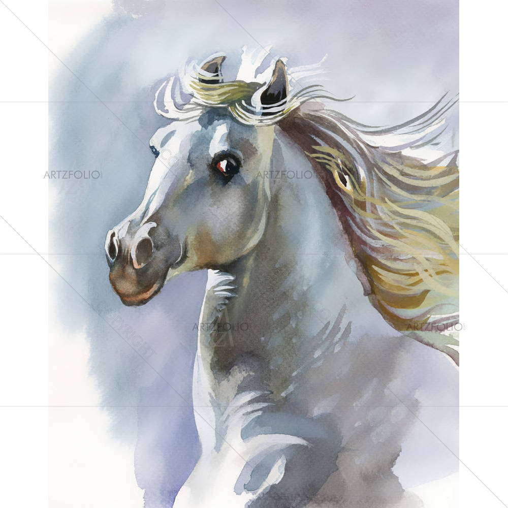 White Horse D3 — custom-size art design 5002916