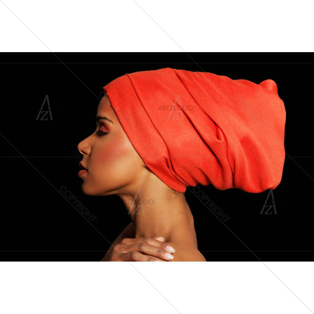 Woman Profile In Turban — custom-size art design 5002919