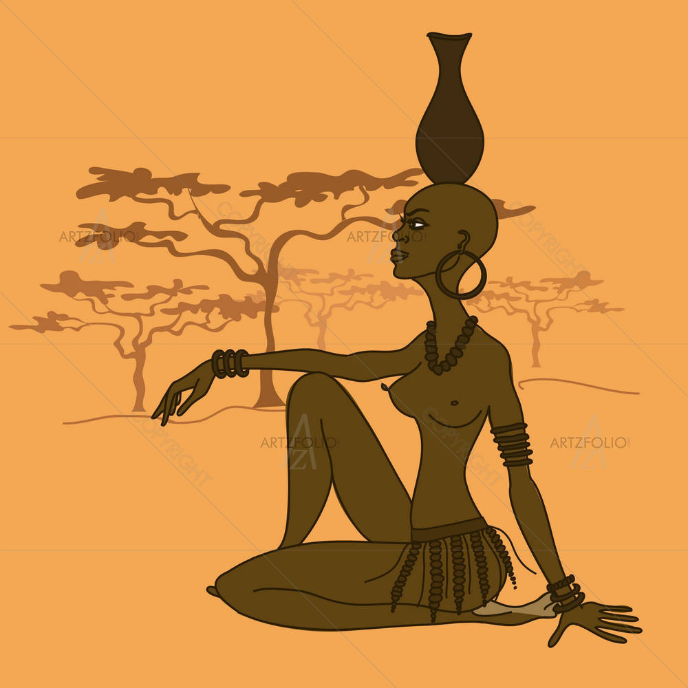 Beautiful African Tribal — custom-size art design 5002920