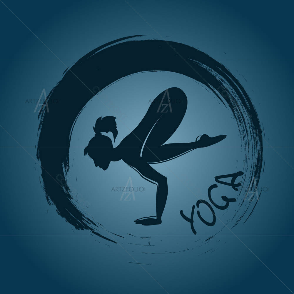 Yoga Label With Zen Symbol D3 — custom-size art design 5002923