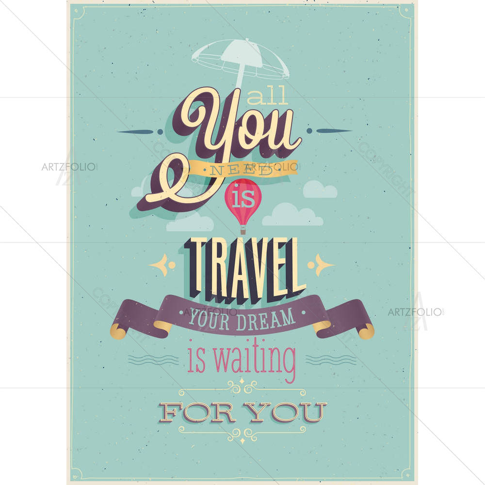 Vintage Travel Wallart