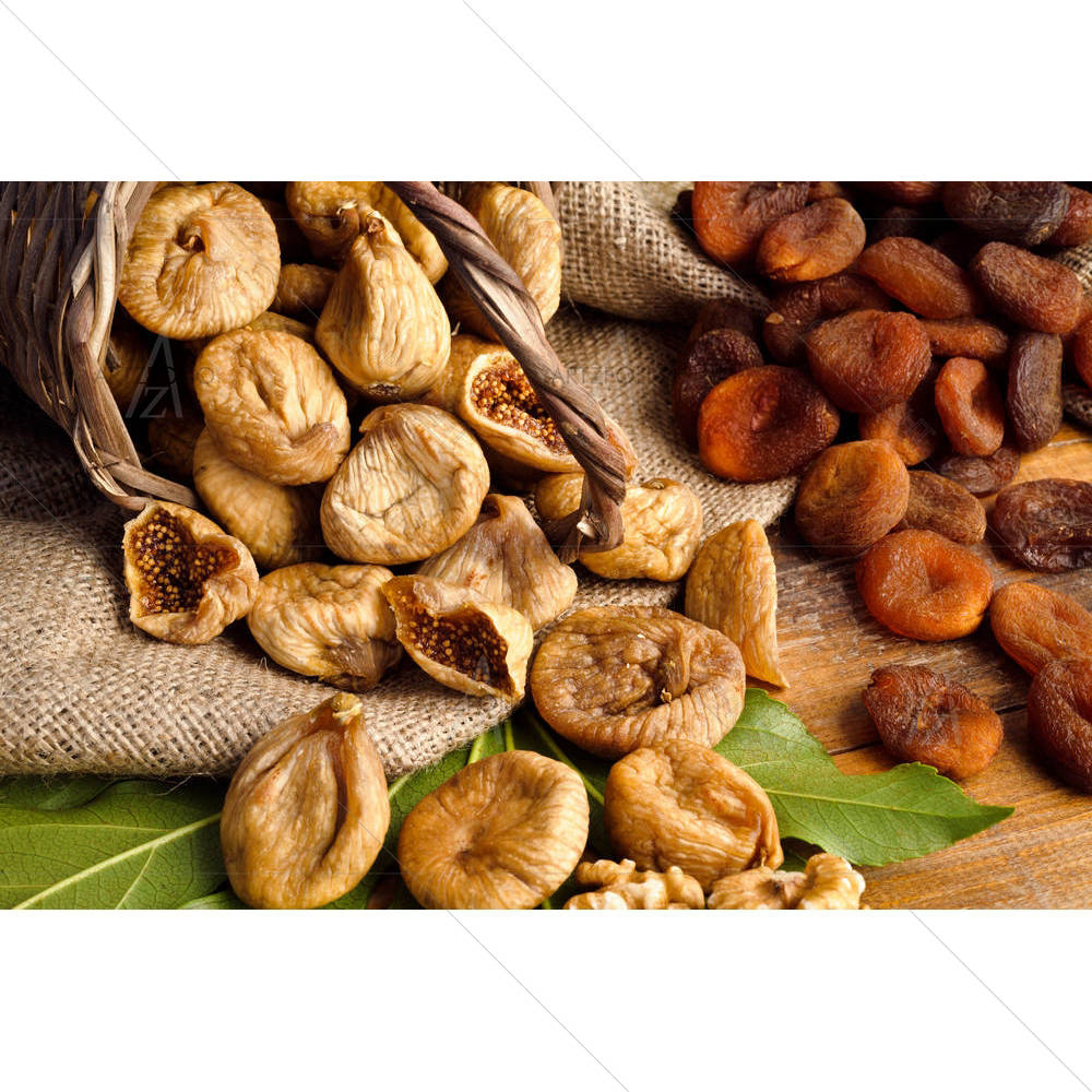 Photo of Raisins Dried Figs Dried Apricots — Cuisine custom art by ArtzFolio
